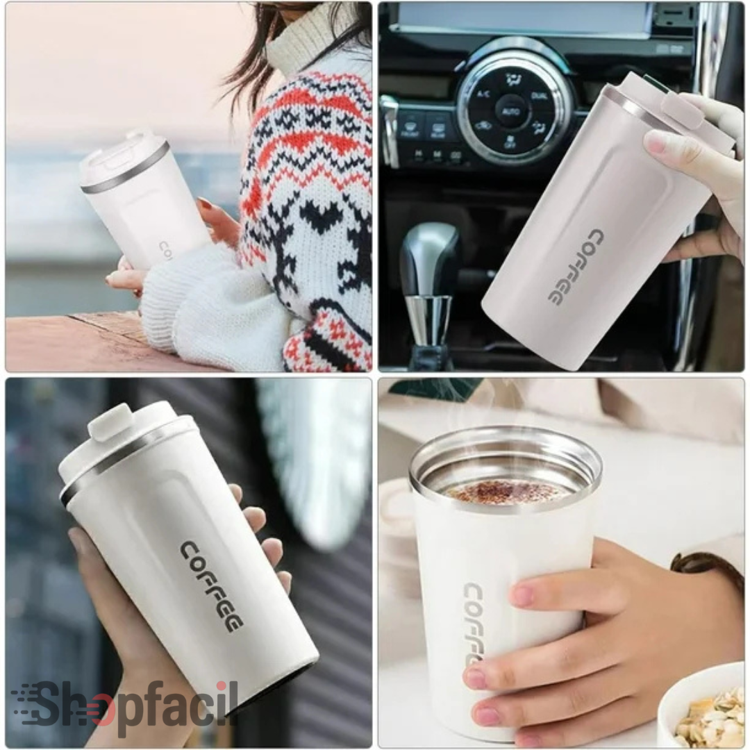 taza térmica digital para café, cerveza y té, taza de acero