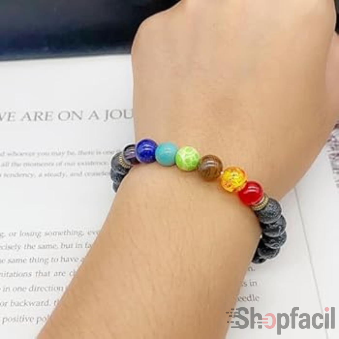 PULSERA CHAKRA 7 + CAJITA DE PRESENTACION
