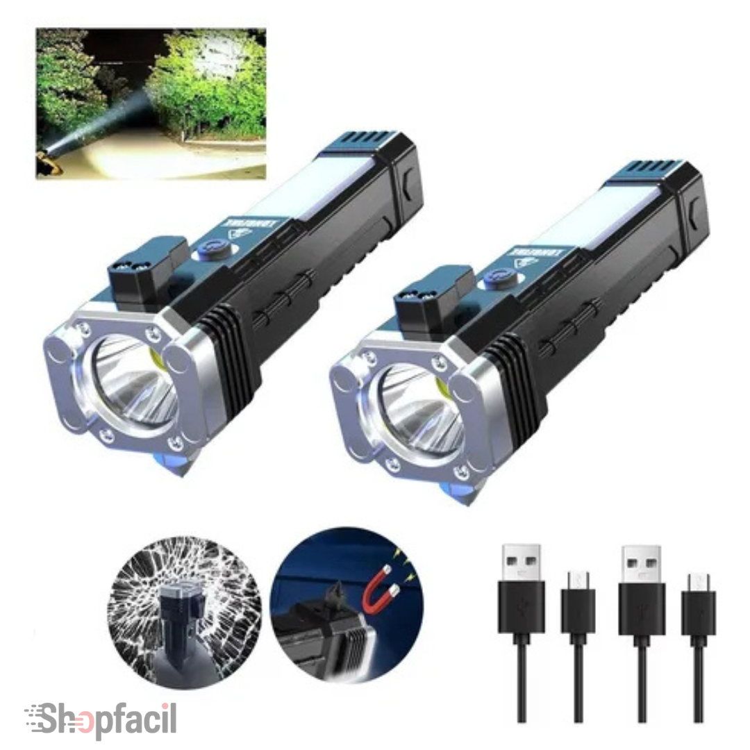 LINTERNA MARTILLO RECARGABLE USB