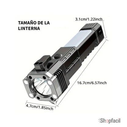 LINTERNA MARTILLO RECARGABLE USB