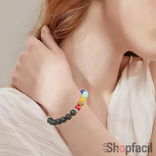 PULSERA CHAKRA 7 + CAJITA DE PRESENTACION